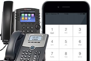 choose whether you want to use soft clients, or have premium handsets for your hosted phone system